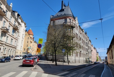 Kauppiaankatu 2 - Kruunuvuorenkatu 7. As rephoto