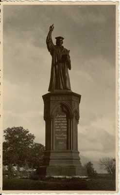 postkaart, Martin Lutheri monument  duplicate photo