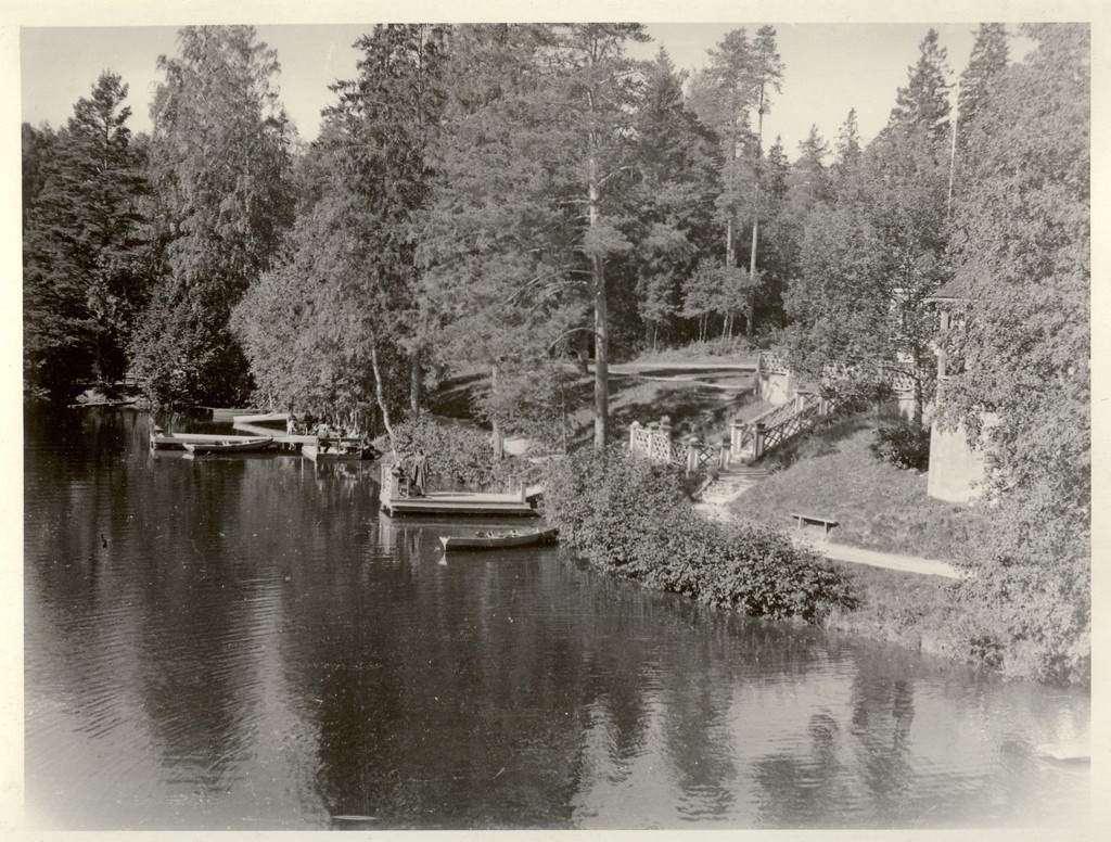 foto, Aegviidu- Nelijärve puhkebaasi paadisild 1956.a.
