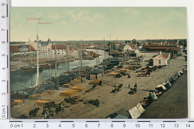 Dorpat, kaubavedu Emajõe ääres