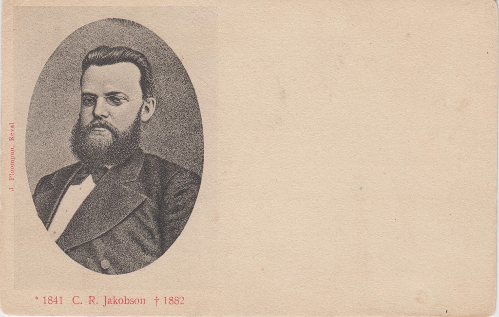 C. R. Jakobsoni portreega trükipostkaart.