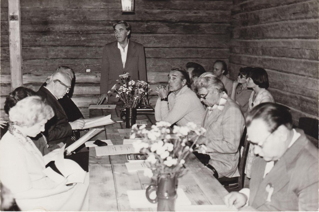 C. R. Jakobsoni Talumuuseumi teaduslik nõukogu Kurgjal jahu-ja saeveskis.