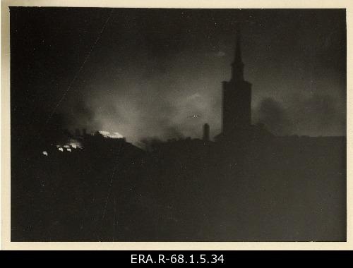 In the flames of "Estonia" theatre house in March bombing night"