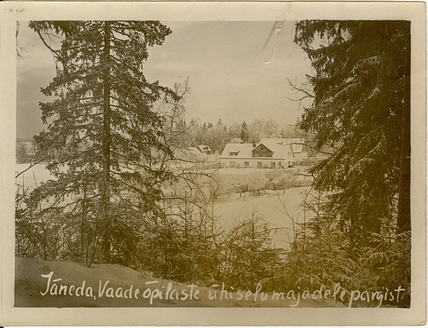 foto, vaade Jäneda Põllutöökooli ühiselamule 1926.a.