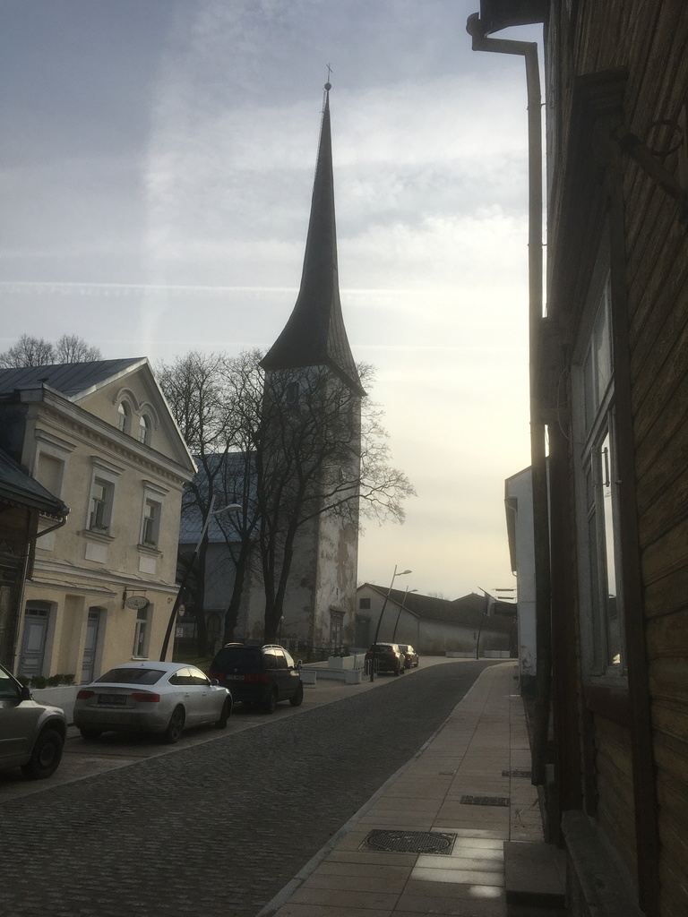 Pikk and Trinity church - Lutheran Trinity church in Rakvere along Pikk street.