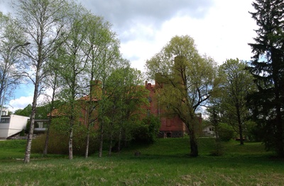 Photo postcard, Jäneda castle rephoto