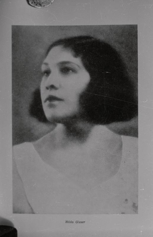 negatiiv, koopia fotost, Hilda Gleser, rinnaportree