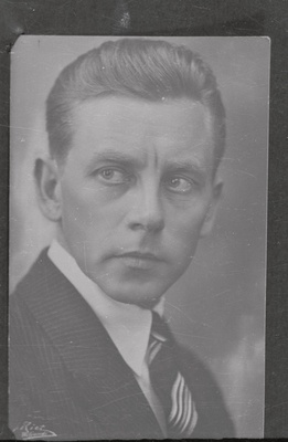 negatiiv, koopia fotost, Jüri Koik (Toomas Tondu), näitleja, rinnaportree  duplicate photo