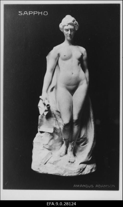 A. Adamson. Skulptuur Sappho. Kips. 1902.