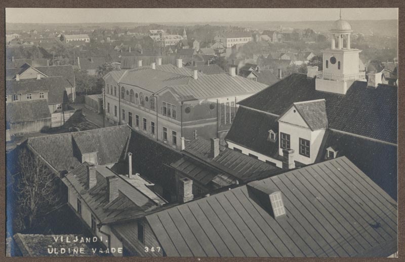 foto albumis, Viljandi, Linnu tn veetornist, 1925, foto J. Riet