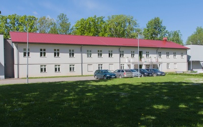 fotopostkaart, Suure-Jaani khk, Lõhavere haigla, endine mõisahoone, 24.09.1950 rephoto