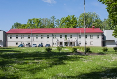 fotokoopia, Suure-Jaani khk, Lõhavere kodutööstuskool (kodumajanduslik täienduskool, endine mõisa peahoone), u 1930 rephoto