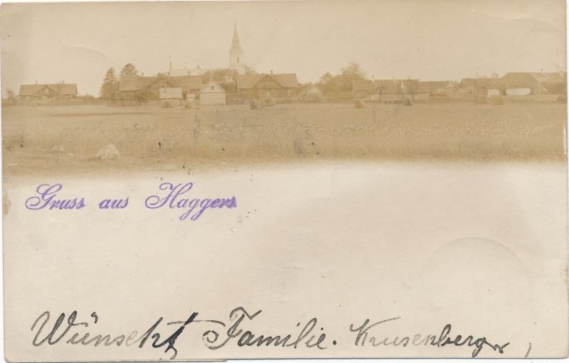 Postkaart. Hageri vaade. 1903.