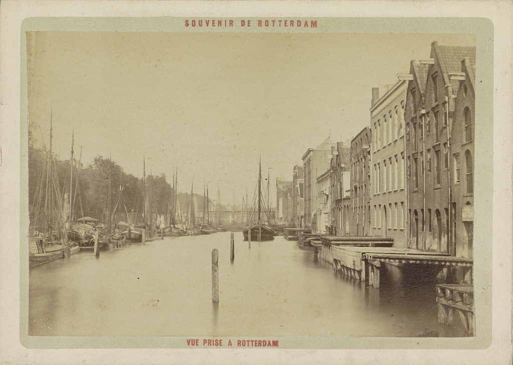 Vue prise a Rotterdam, Gezicht op de Scheepmakershaven in Rotterdam
