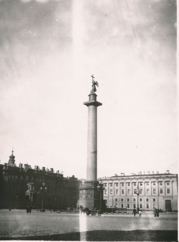 Foto. Peterburg. Aleksander I mälestussammas. 1891