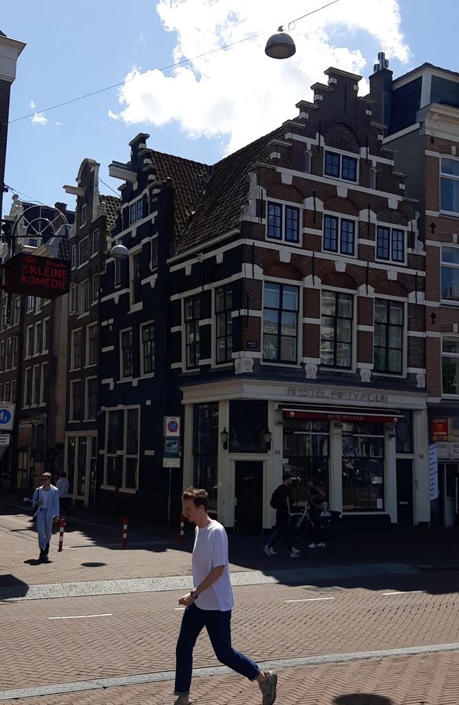 Cafe at Amstel in Amsterdam, the Netherlands rephoto