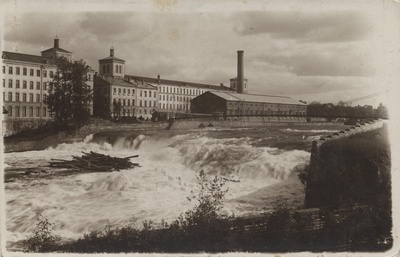 Estonia : Narva Kreenholm vabr. On a small river  duplicate photo