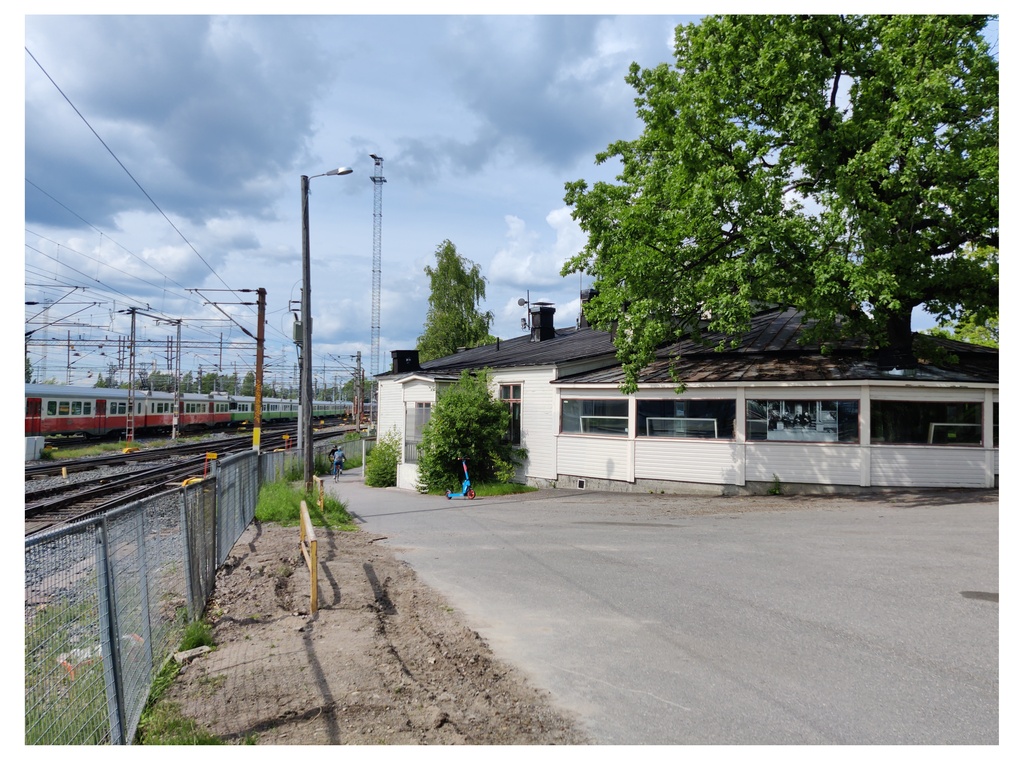 Kaisaniemen ravintola talvella. rephoto
