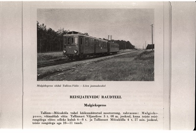 "Mulgiekspress" sõidul Tallinn-Väike - Liiva jaamade vahel.  duplicate photo