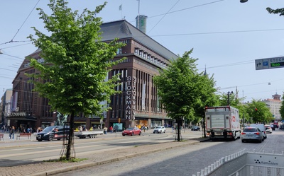 Stockmannin tavaratalo, Aleksanterinkatu 52  - Itäinen Heikinkatu 1 ( = Mannerheimintie 1) rephoto