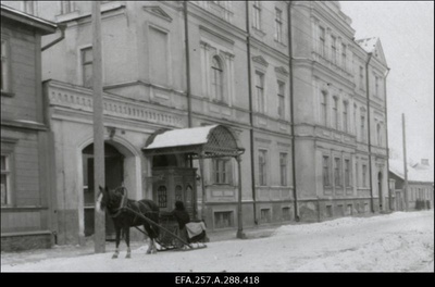 Vabadussõda. Eesti - Nõukogude Venemaa vaheliste rahuläbirääkimiste paik Tartus Aia tänav 39.  duplicate photo
