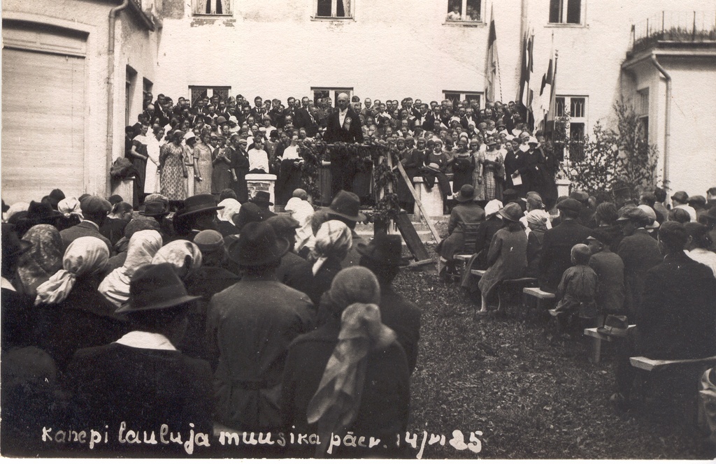 Foto. Kanepi. Kanepi laulu- ja muusikapäev 4. juunil 1925.a.