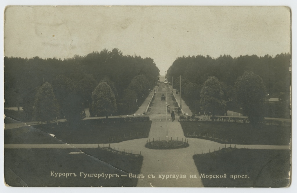 vaade Narva-Jõesuu kuursaalist Mere tänavale