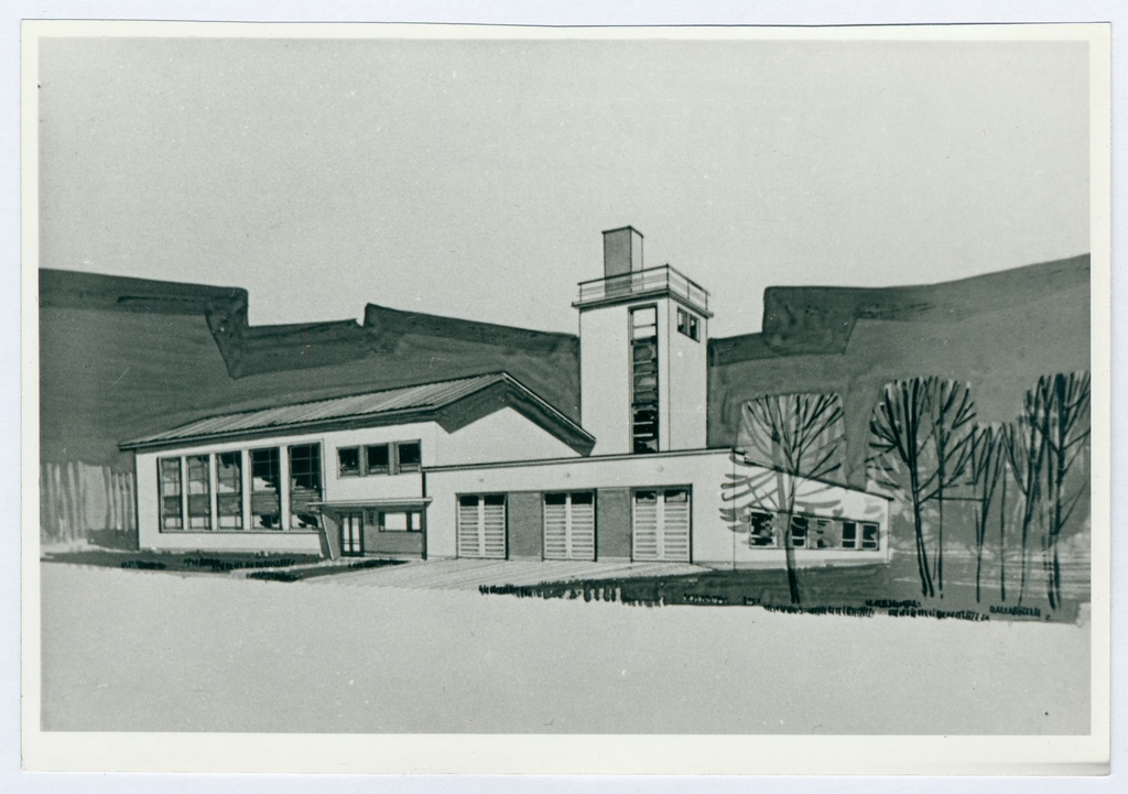 Nõukogude Liidu vabariikidevaheline tuletõrjetehniline konverents, tuletõrjedepoo kujutis