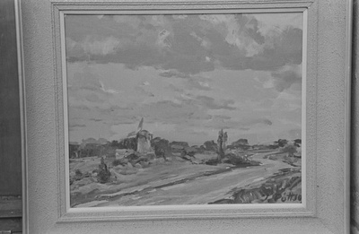 Juhan Püttsepa maal "Uduvere küla". November 1959. a.  similar photo