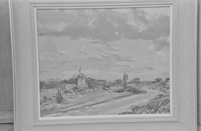 Juhan Püttsepa maal "Uduvere küla". November 1959. a.  similar photo