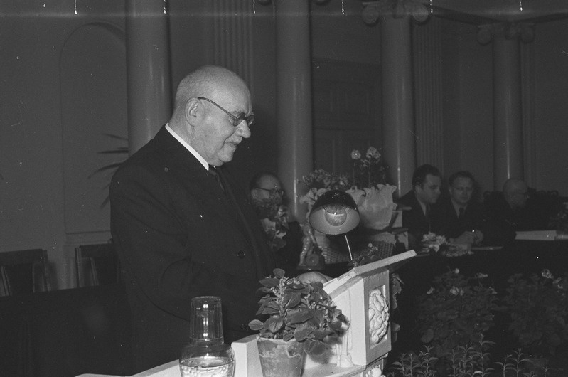 Professor Johannes Piiperi 75. juubeli aktus 1957. a.