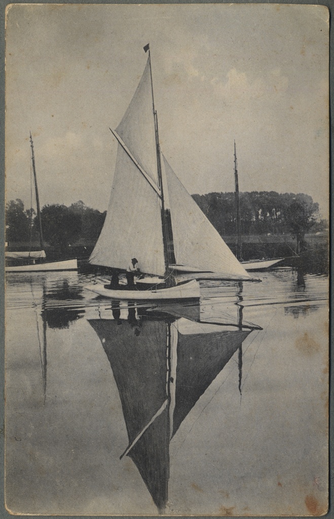 Postkaart: purjejaht