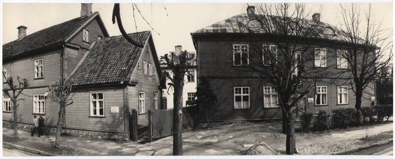 Foto. Vaade Võru linnahaiglale. 1970.