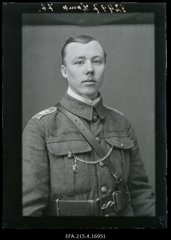 Sõjaväelane Johannes Lomp.