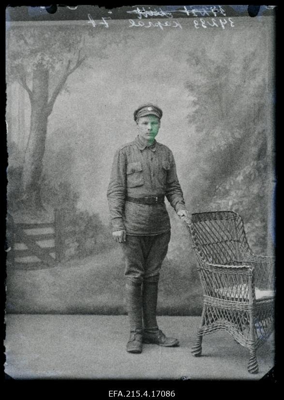 Sõjaväelane Johannes Kapral.
