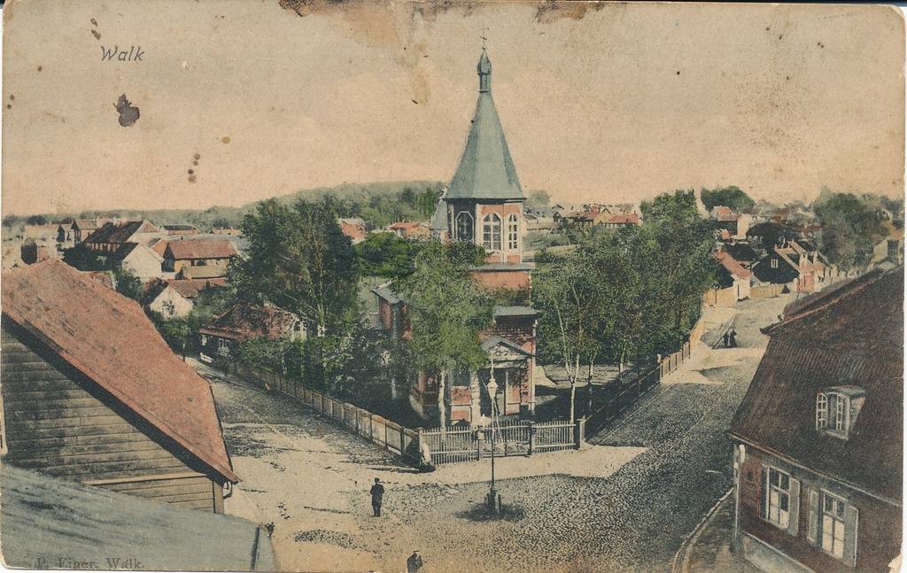 Valga. Vaade Vladimiri- Moskva tn ristmikule, Nikolai kirik