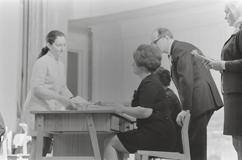 III Üleliiduline pianistide konkurss, Estonia kontserdisaal, 1969, pildil: Raimonda Šeinfeld – õpib Kišinjovi Kunstide Instituudis