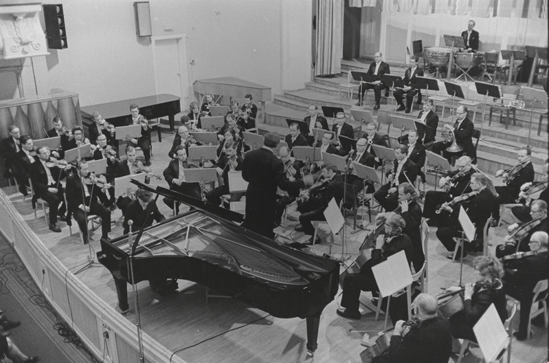 III Üleliiduline pianistide konkurss, Estonia kontserdisaal, 1969, pildil: Anatoli Ivanovski – lõppvoor