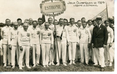 Eesti olümpiavõistkond maadluses ja kergejõustikus VIII olümpiamängudel Pariisis 1924  duplicate photo