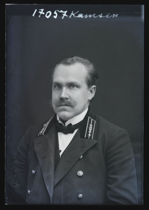 negatiiv Reinhold Kamsen, kirjanik, ajakirjanik foto J. Riet neg 17057, 1914 sügis