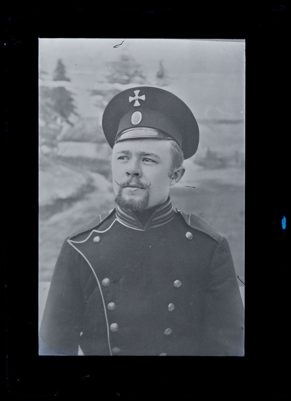 negatiiv Jaan ? Sukk, sõjaväevorm, foto J. Riet, neg 17589, 06.03.1915