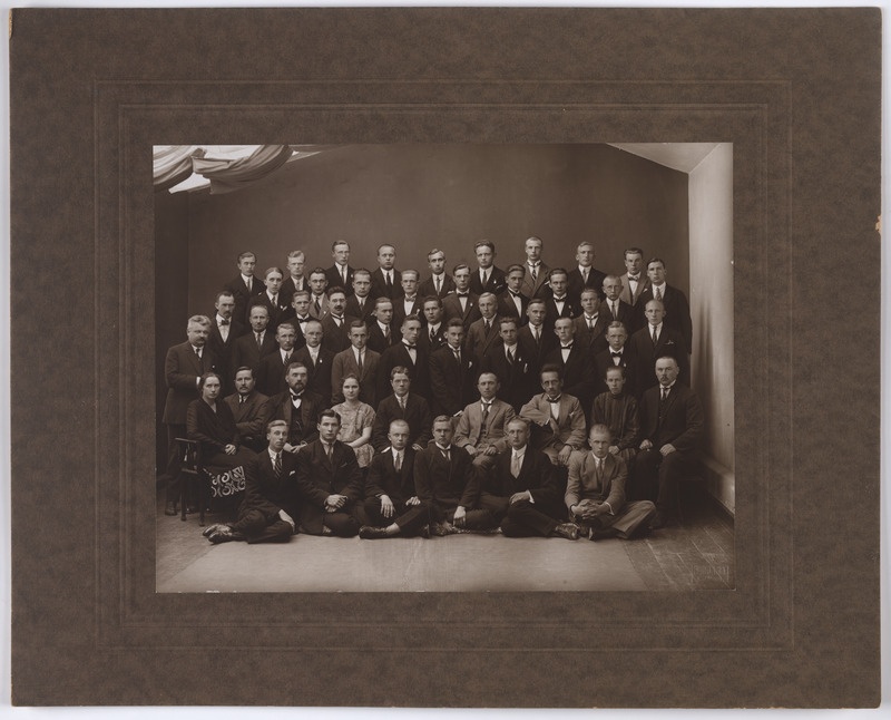 Foto, Viljandi Poeglaste Gümnaasium, grupp, Uueveski tee 1, 1925 foto J.Riet