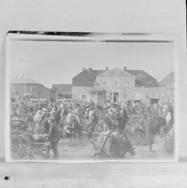 negatiiv, Viljandi, turupäev turuplatsil, u 1905