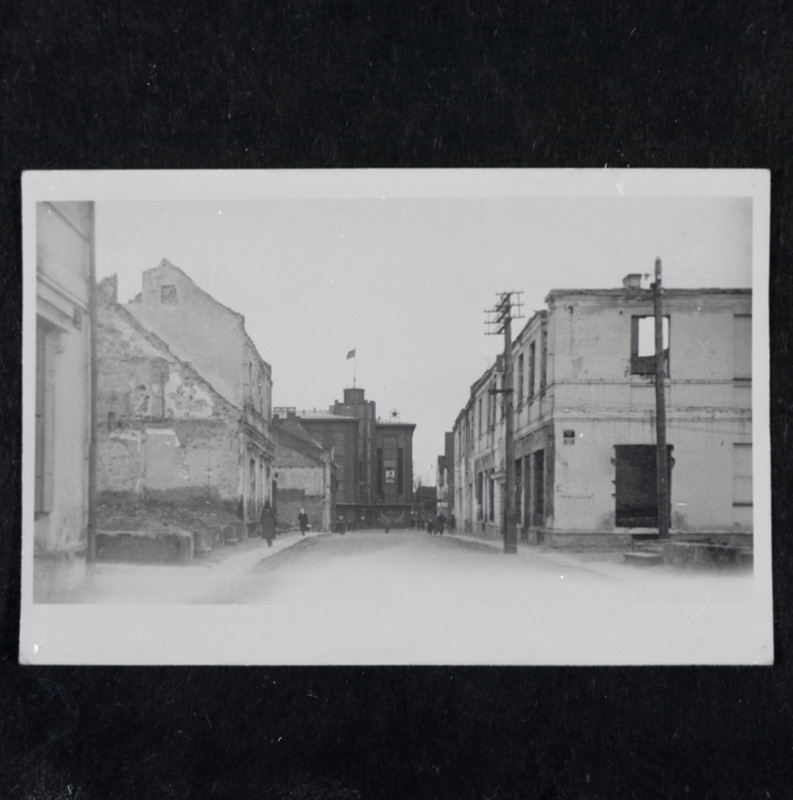 negatiiv, Viljandi, Lossi tn (Oru tn ja Tartu tn vahel), 1946