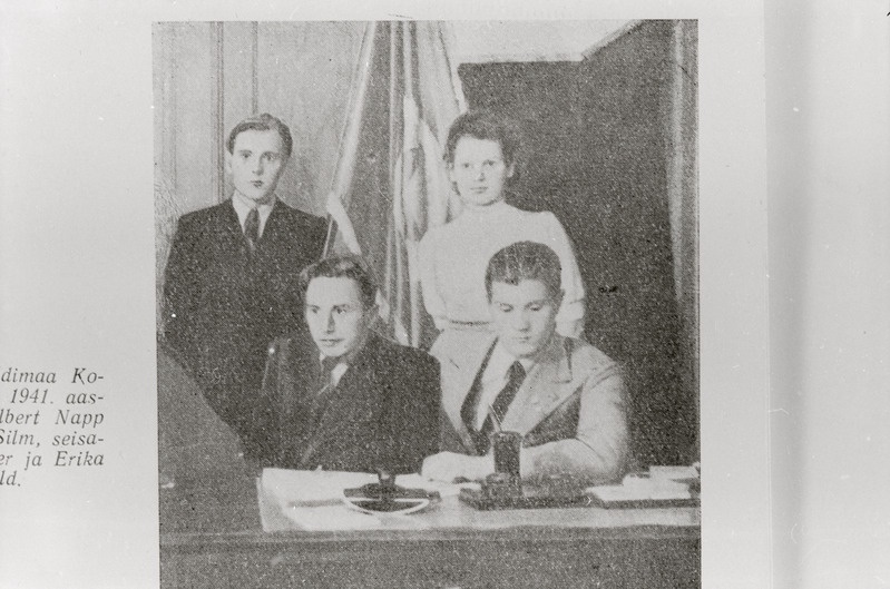 negatiiv, ELKNÜ Viljandimaa komitee töötajad, 1941