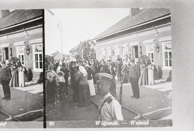 negatiiv, Viljandi vaksal, u 1910  duplicate photo