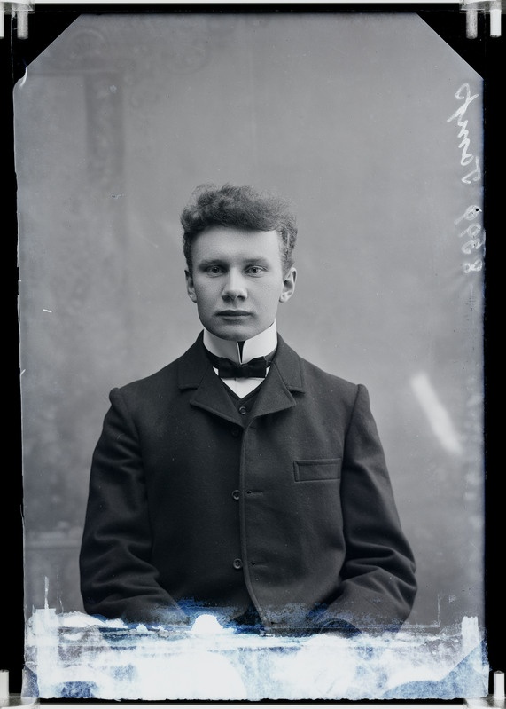 klaasnegatiiv, Tomp, mees, 1908