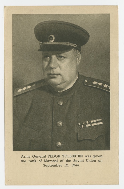 Fjodor Tolbuhhin (1894 - 1949), sõjaväelane, NSV Liidu marssal