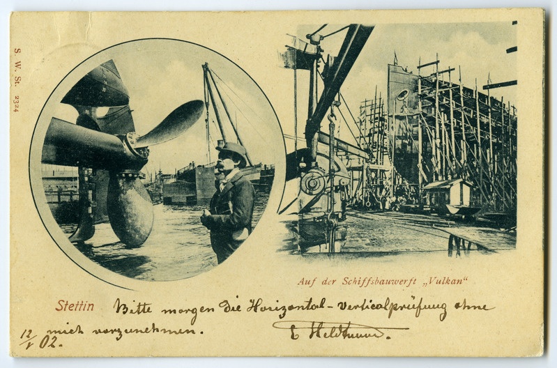 Stettin. Laevaehitustehas "Vulkaan"