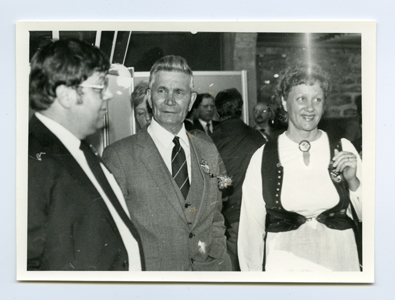 Kotka Kymenlaakson Museo (Maakonnamuuseum) näituse "Laeva lugu" avamine Eesti Riiklikus Meremuuseumis, Paksus Margareetas.
Vasakul Artur Anttila Kotka linna esindaja.
18.05.1985